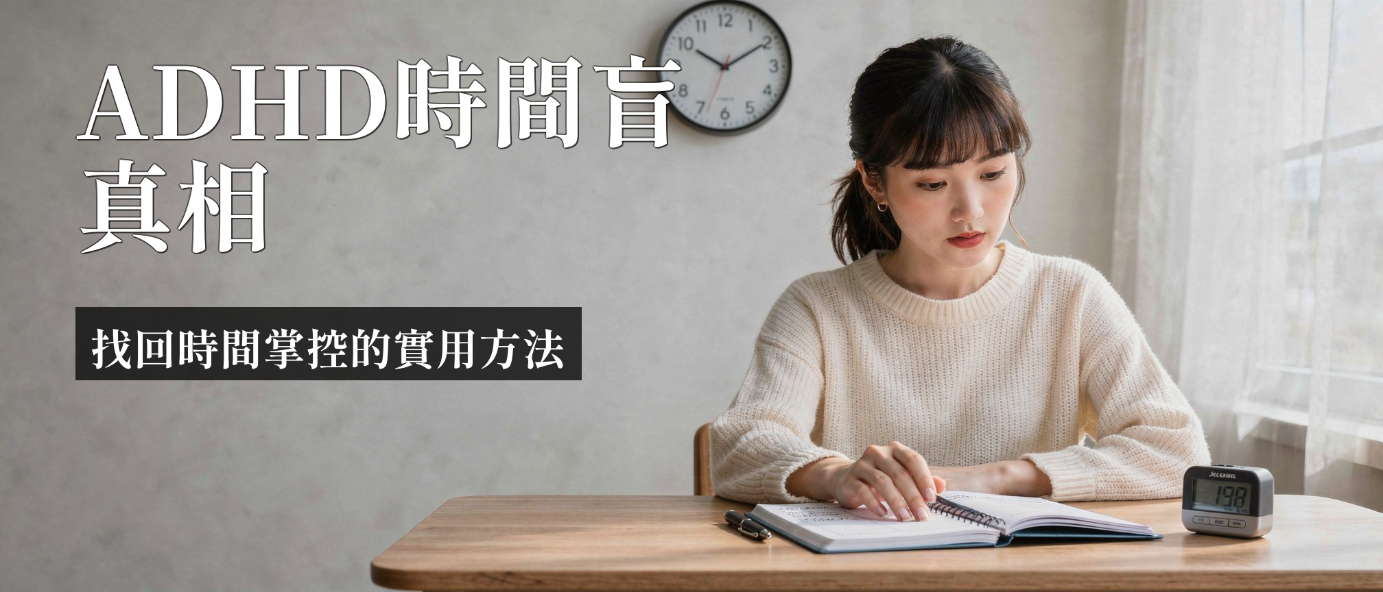 ADHD 時間盲｜ADHD時間盲是什麼？5招實用策略找回時間感